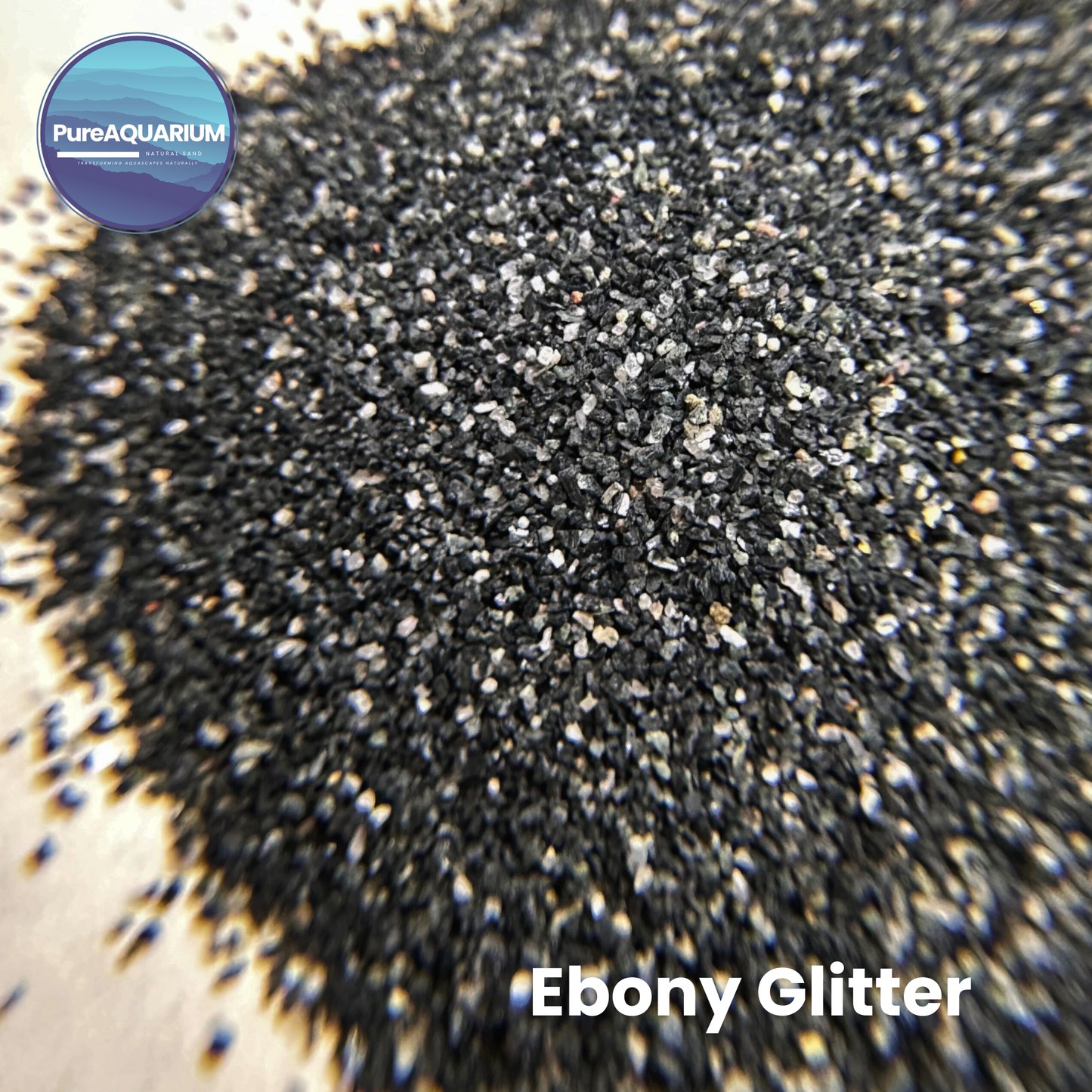 PureAquarium Natural Sand – Ebony Glitter - 5KG