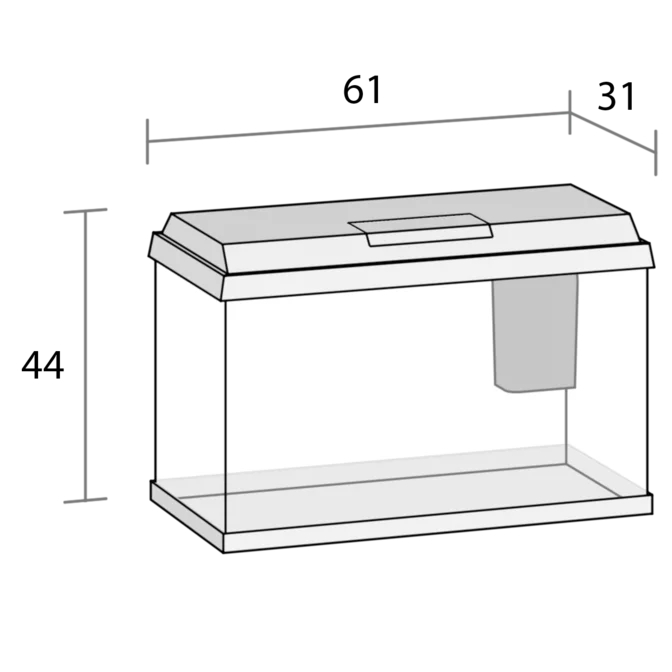 Juwel Primo LED 70 - Black Tank Only