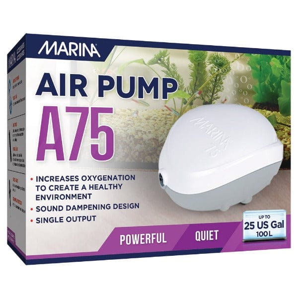 Marina Air Pump 75 Single Outlet 50-100L Aquarium