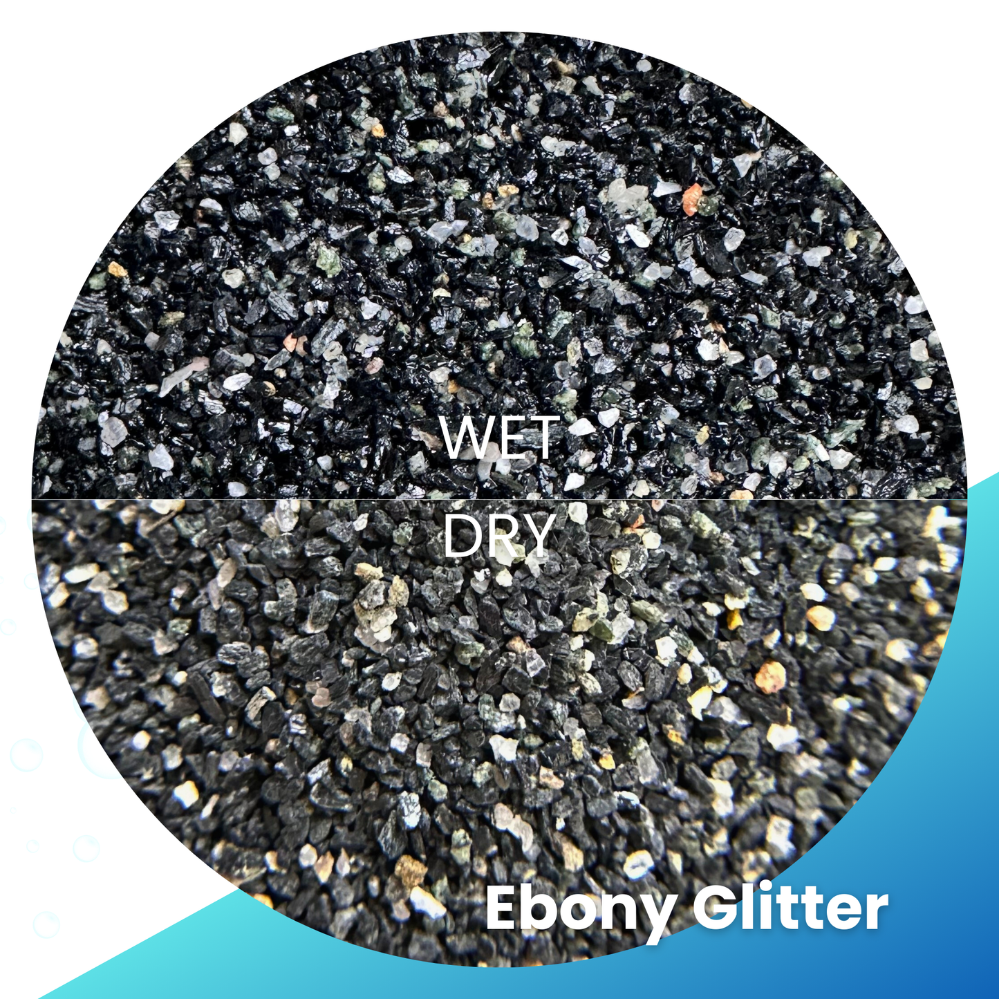 PureAquarium Natural Sand – Ebony Glitter - 5KG